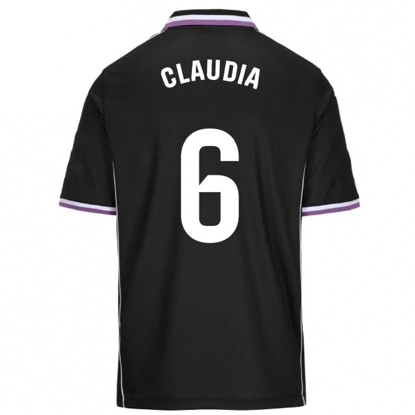 Danxen Dětské Claudia Gómez Villagrá #6 Fialová Černá Daleko Hráčské Dresy 2025/26 Dres