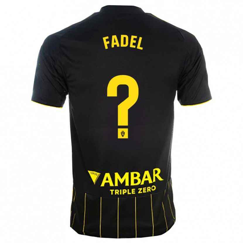 Danxen Dětské Ismael Fadel #0 Černá Žlutá Daleko Hráčské Dresy 2025/26 Dres