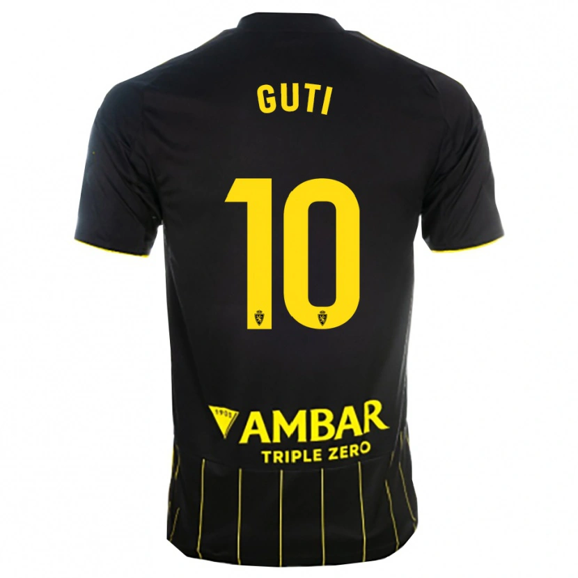 Danxen Dětské Raúl Guti #10 Černá Žlutá Daleko Hráčské Dresy 2025/26 Dres