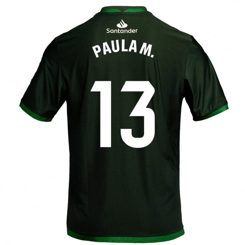 Danxen Dětské Paula Muñoz Álvarez #13 Tmavě Zelená Daleko Hráčské Dresy 2025/26 Dres