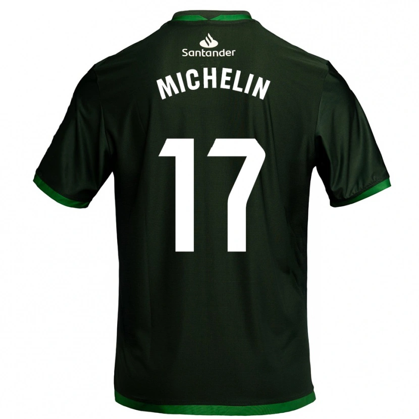 Danxen Dětské Clément Michelin #17 Tmavě Zelená Daleko Hráčské Dresy 2025/26 Dres