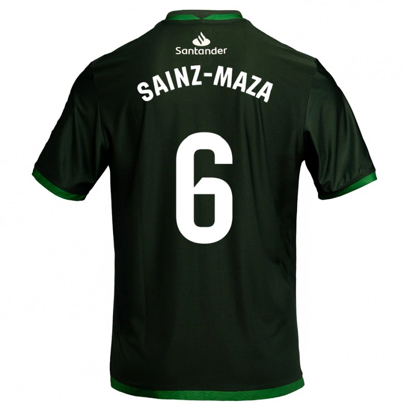 Danxen Dětské Íñigo Sainz-Maza #6 Tmavě Zelená Daleko Hráčské Dresy 2025/26 Dres