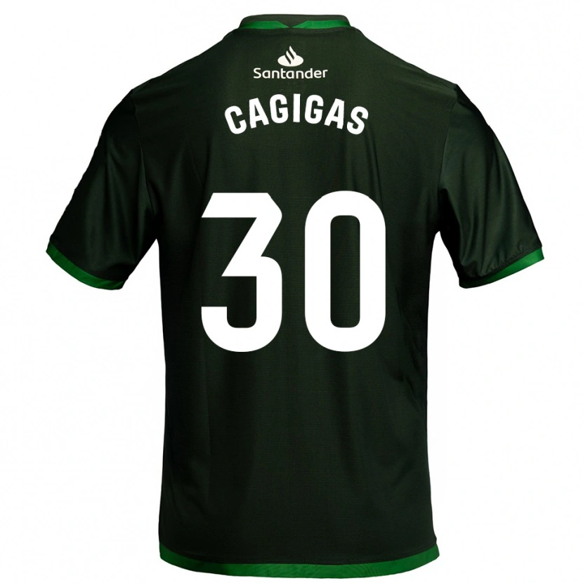 Danxen Dětské Iván Cagigas #30 Tmavě Zelená Daleko Hráčské Dresy 2025/26 Dres