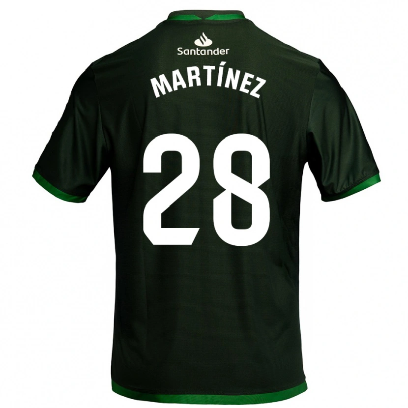 Danxen Dětské Sergio Martínez #28 Tmavě Zelená Daleko Hráčské Dresy 2025/26 Dres