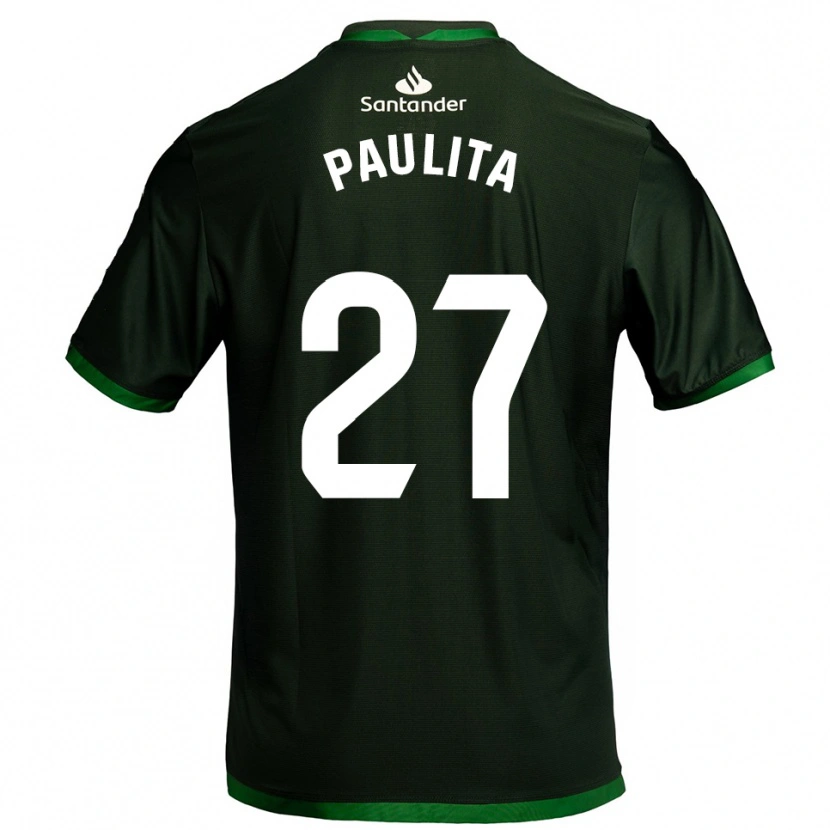 Danxen Dětské Paula García Hontañón #27 Tmavě Zelená Daleko Hráčské Dresy 2025/26 Dres