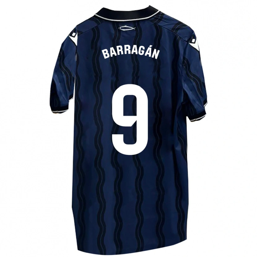 Danxen Dětské Juan Barragán #9 Tmavě Modrá Černá Daleko Hráčské Dresy 2025/26 Dres