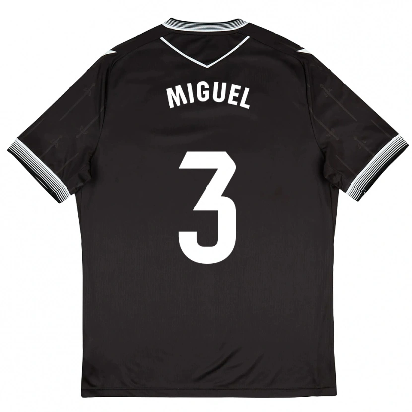 Danxen Dětské Florian Miguel #3 Černá Bílá Daleko Hráčské Dresy 2025/26 Dres
