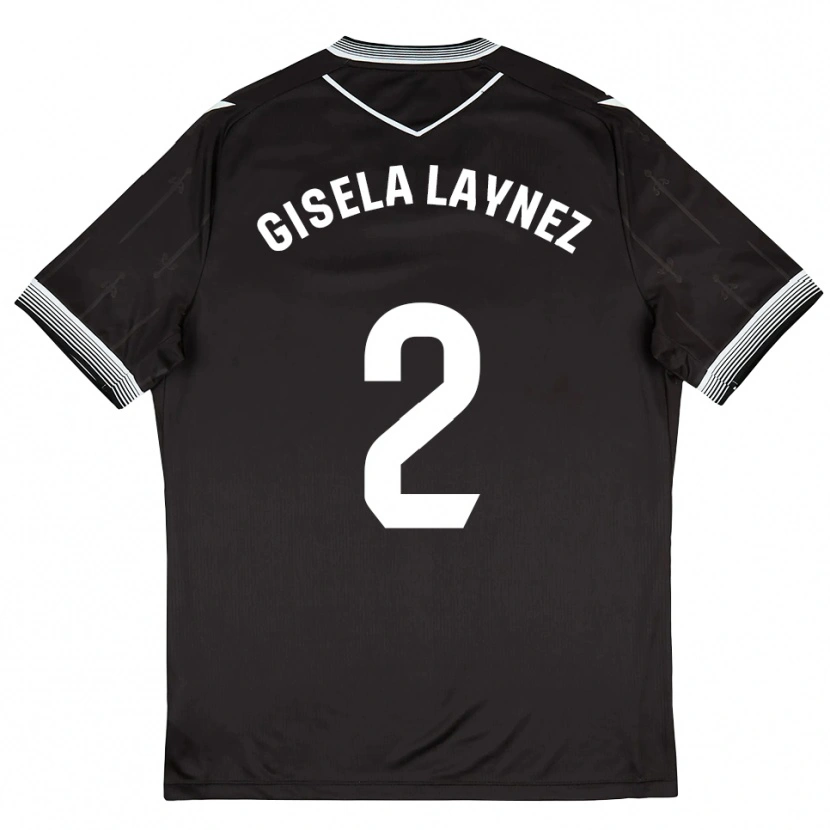 Danxen Dětské Gisela Laynez #2 Černá Bílá Daleko Hráčské Dresy 2025/26 Dres