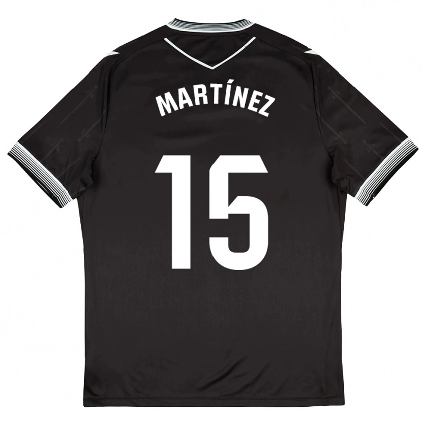 Danxen Dětské Iván Martínez #15 Černá Bílá Daleko Hráčské Dresy 2025/26 Dres