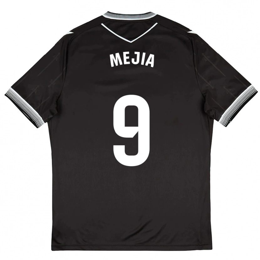 Danxen Dětské Mateo Mejía #9 Černá Bílá Daleko Hráčské Dresy 2025/26 Dres