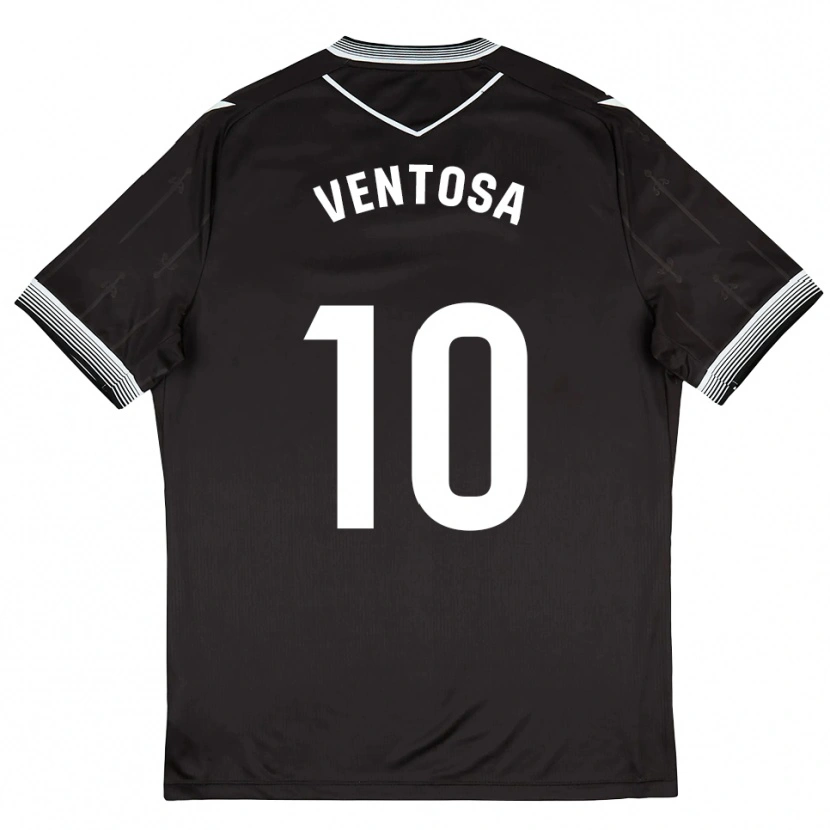 Danxen Dětské Ethan Ventosa #10 Černá Bílá Daleko Hráčské Dresy 2025/26 Dres