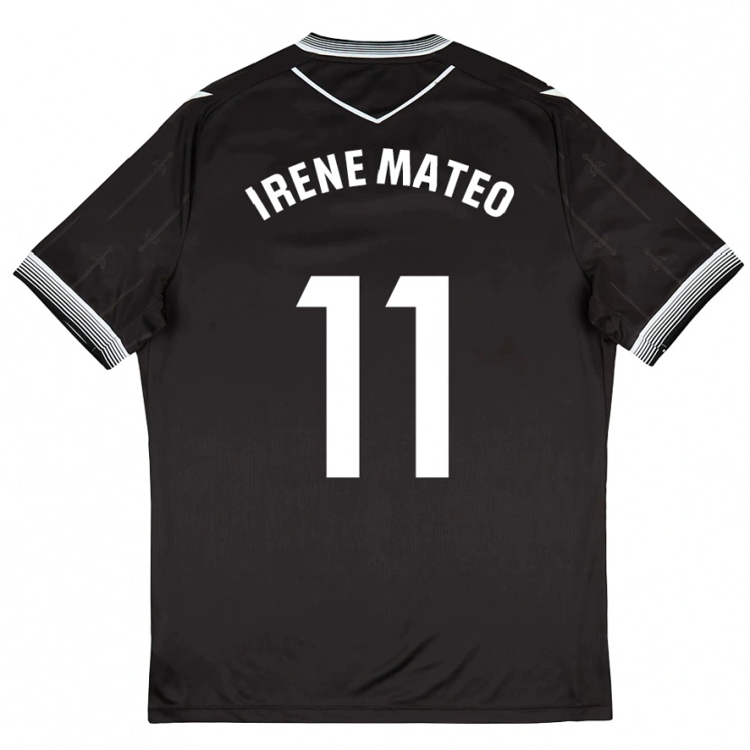 Danxen Dětské Irene Mateo #11 Černá Bílá Daleko Hráčské Dresy 2025/26 Dres