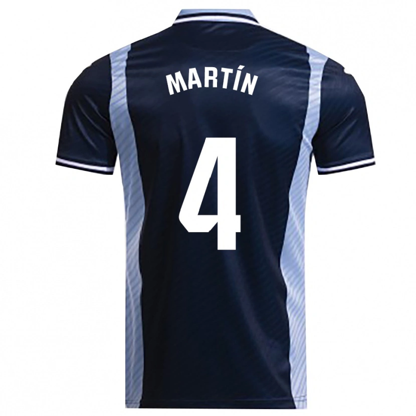 Danxen Dětské Álex Martín #4 Tmavě Modrá Nebesky Modrá Daleko Hráčské Dresy 2025/26 Dres