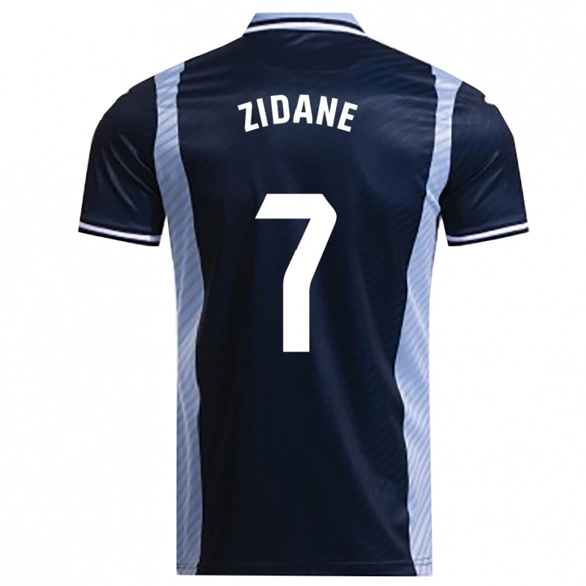 Danxen Dětské Théo Zidane #7 Tmavě Modrá Nebesky Modrá Daleko Hráčské Dresy 2025/26 Dres