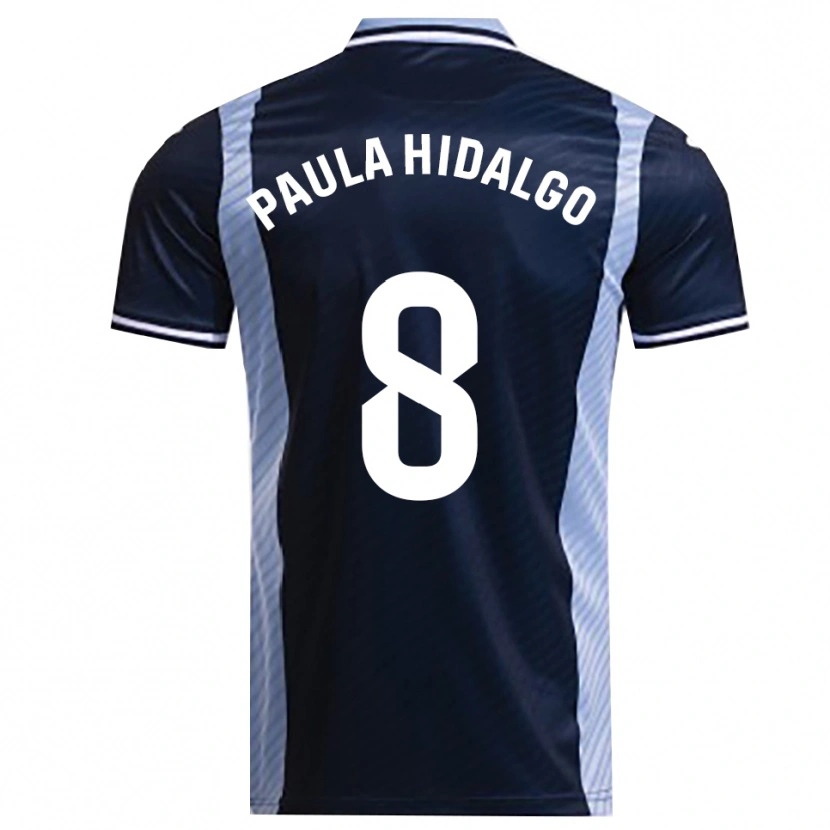 Danxen Dětské Paula Hidalgo Gutiérrez #8 Tmavě Modrá Nebesky Modrá Daleko Hráčské Dresy 2025/26 Dres