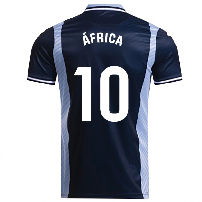 Danxen Dětské África Roldán Ramirez #10 Tmavě Modrá Nebesky Modrá Daleko Hráčské Dresy 2025/26 Dres