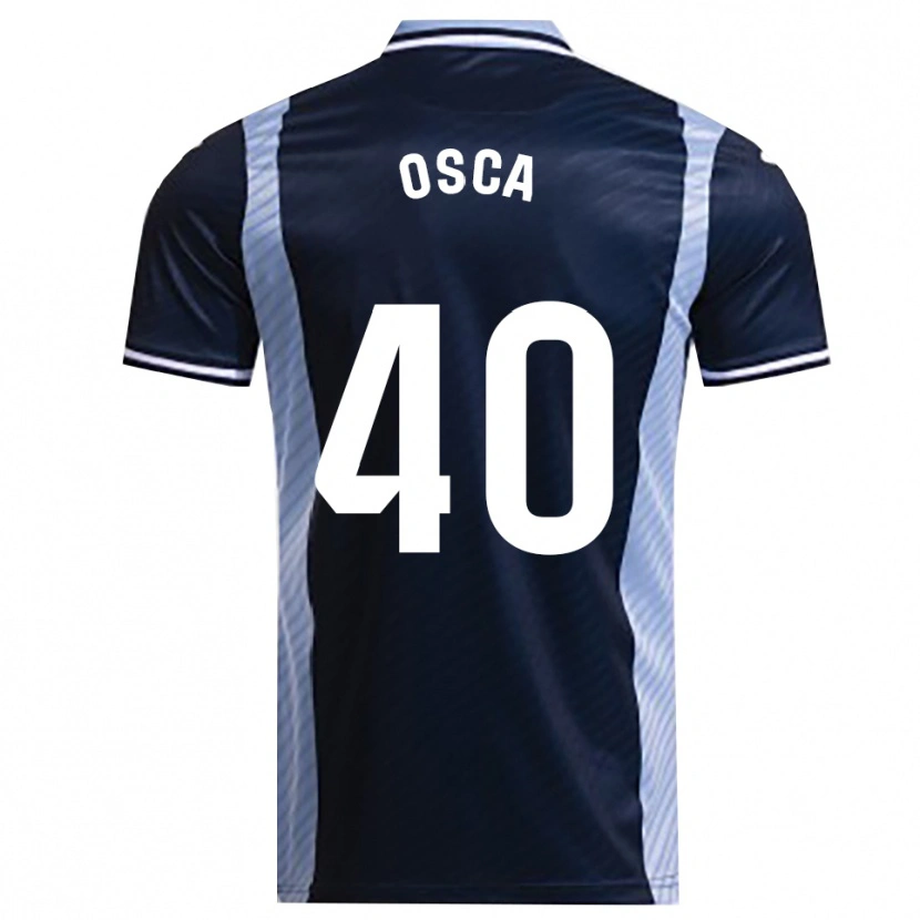 Danxen Dětské Cristian Osca #40 Tmavě Modrá Nebesky Modrá Daleko Hráčské Dresy 2025/26 Dres