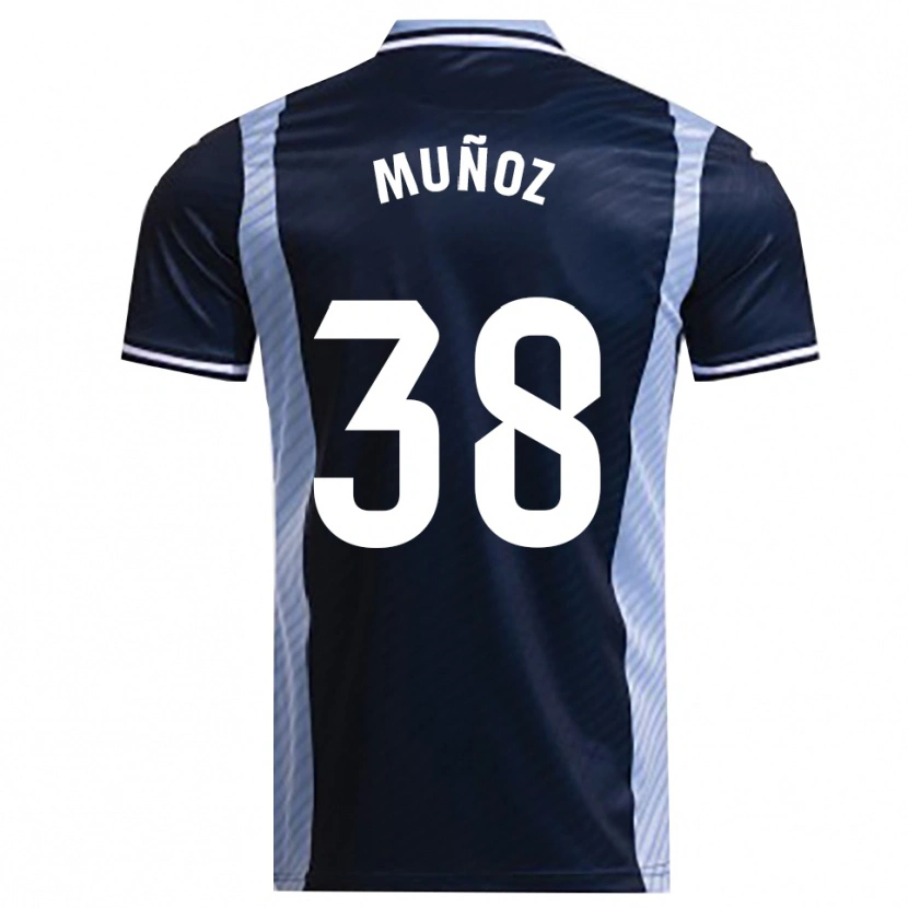 Danxen Dětské Pablo Muñoz #38 Tmavě Modrá Nebesky Modrá Daleko Hráčské Dresy 2025/26 Dres