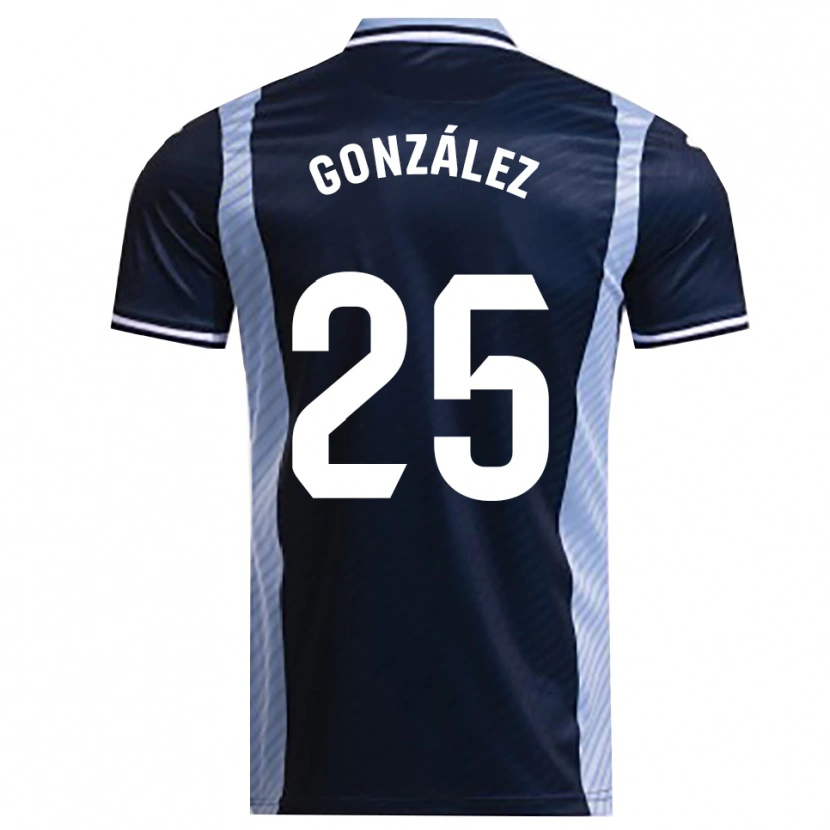 Danxen Dětské Dani González #25 Tmavě Modrá Nebesky Modrá Daleko Hráčské Dresy 2025/26 Dres