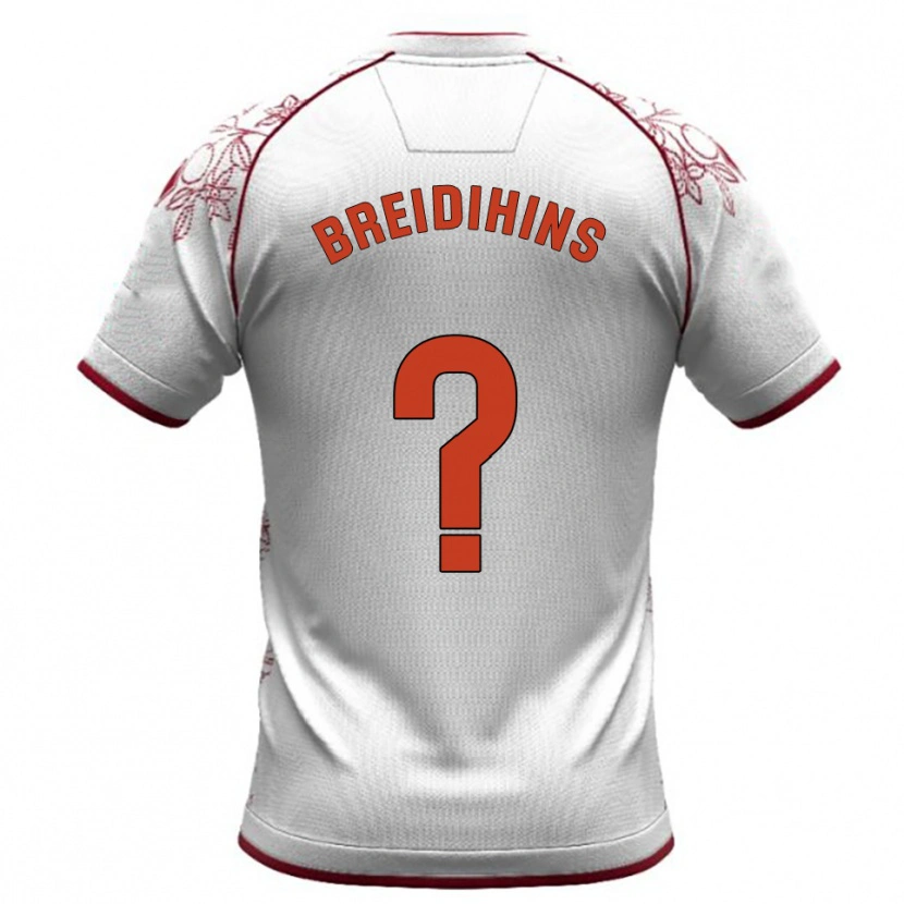 Danxen Dětské Kirils Bredihins #0 Bílá Burgundská Daleko Hráčské Dresy 2025/26 Dres