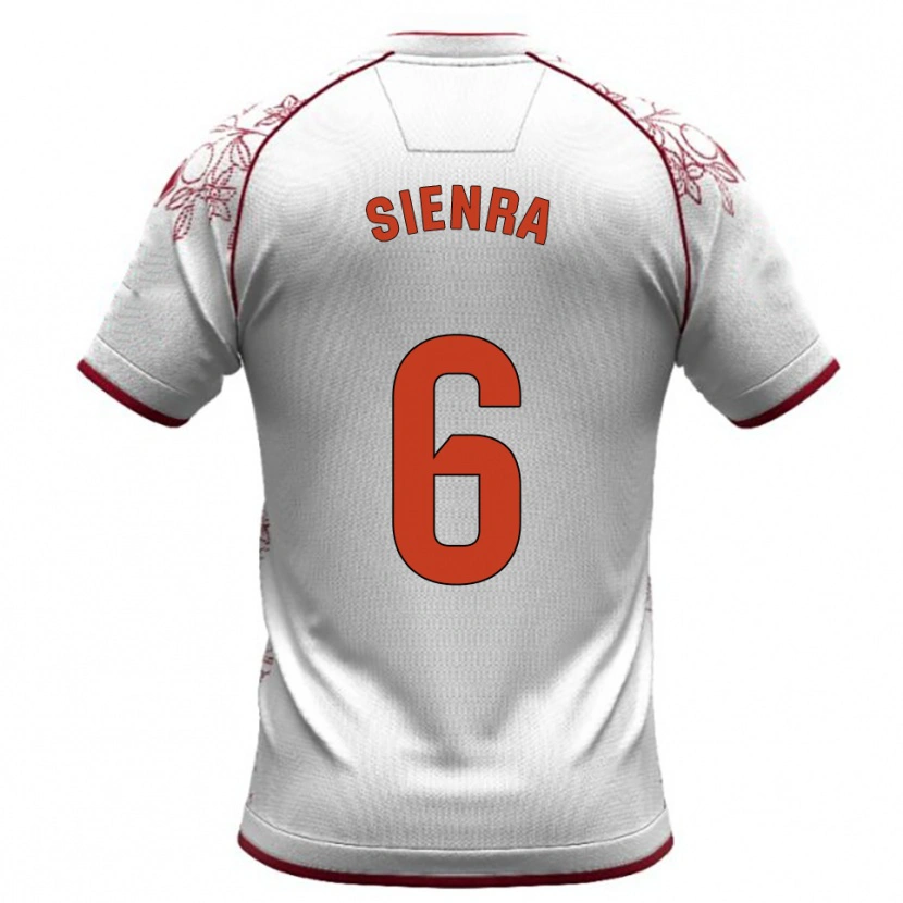 Danxen Dětské Agustín Sienra #6 Bílá Burgundská Daleko Hráčské Dresy 2025/26 Dres