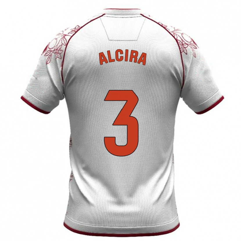 Danxen Dětské Álex Alcira #3 Bílá Burgundská Daleko Hráčské Dresy 2025/26 Dres