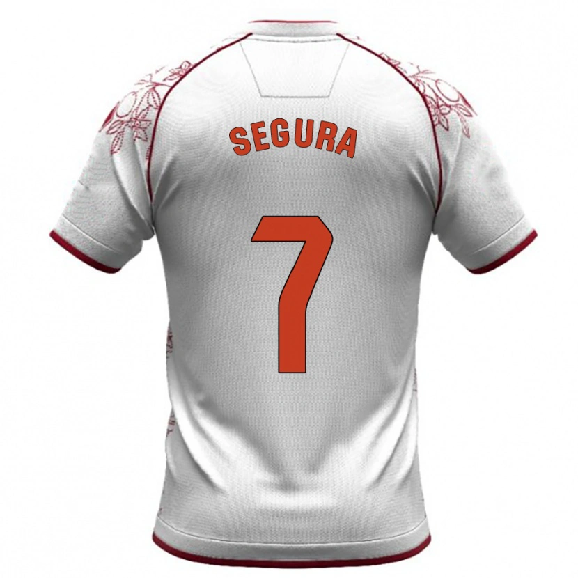 Danxen Dětské Carlos Segura #7 Bílá Burgundská Daleko Hráčské Dresy 2025/26 Dres