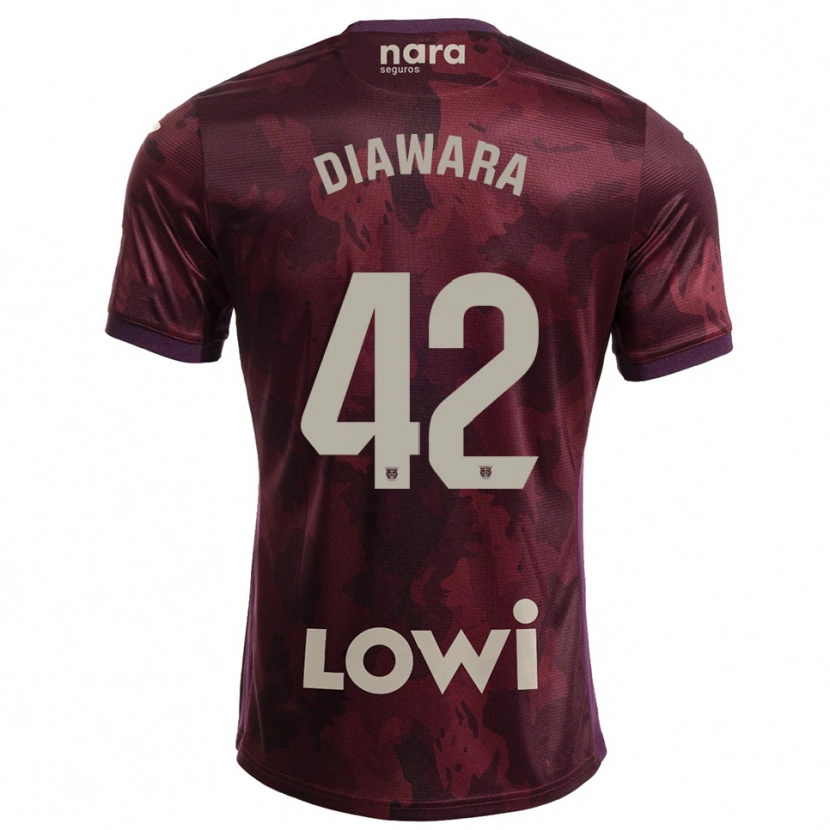 Danxen Dětské Amadou Diawara #42 Burgundská Bílá Daleko Hráčské Dresy 2025/26 Dres