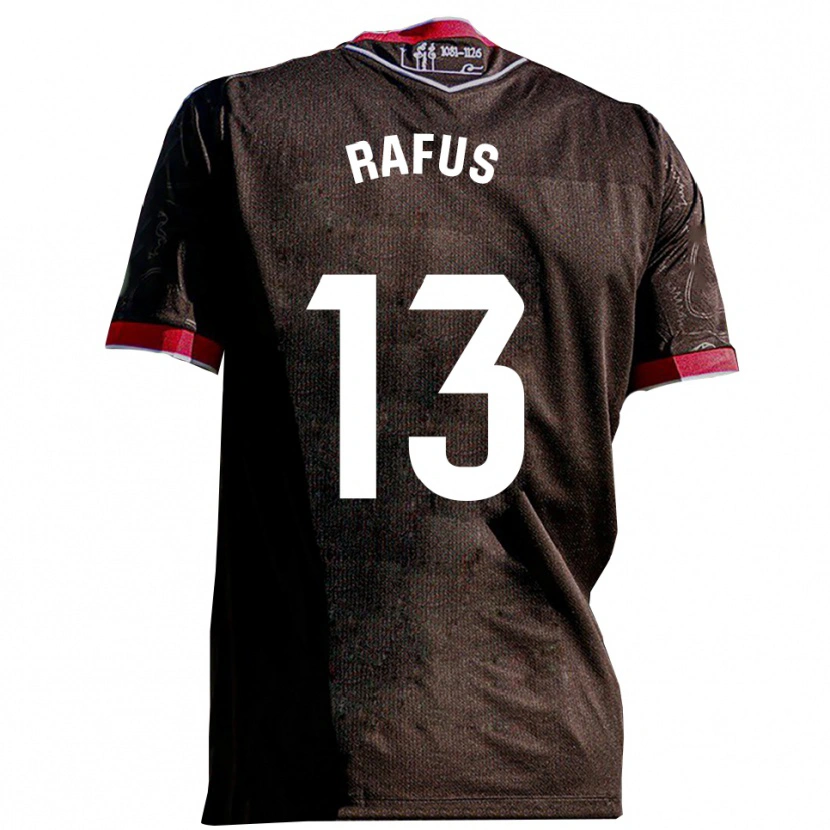 Danxen Dětské Arnau Rafús #13 Černá Červená Daleko Hráčské Dresy 2025/26 Dres