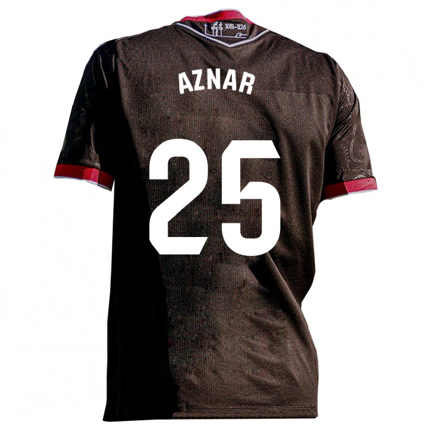 Danxen Dětské Mario Aznar #25 Černá Červená Daleko Hráčské Dresy 2025/26 Dres