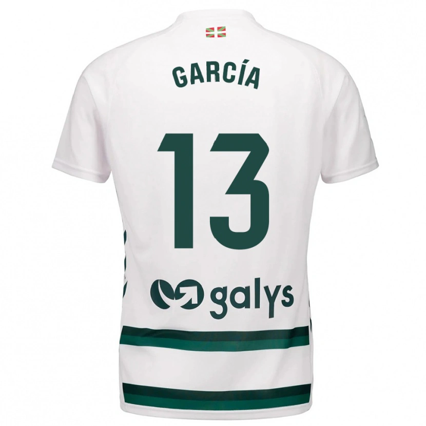 Danxen Dětské Jon García #13 Bílá Zelená Daleko Hráčské Dresy 2025/26 Dres