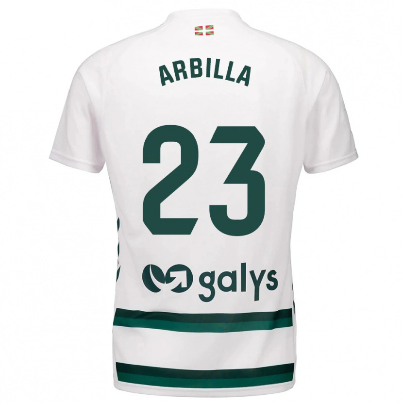Danxen Dětské Anaitz Arbilla #23 Bílá Zelená Daleko Hráčské Dresy 2025/26 Dres