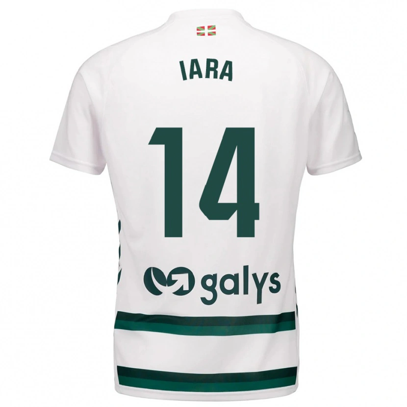 Danxen Dětské Iara Lacosta Sánchez #14 Bílá Zelená Daleko Hráčské Dresy 2025/26 Dres