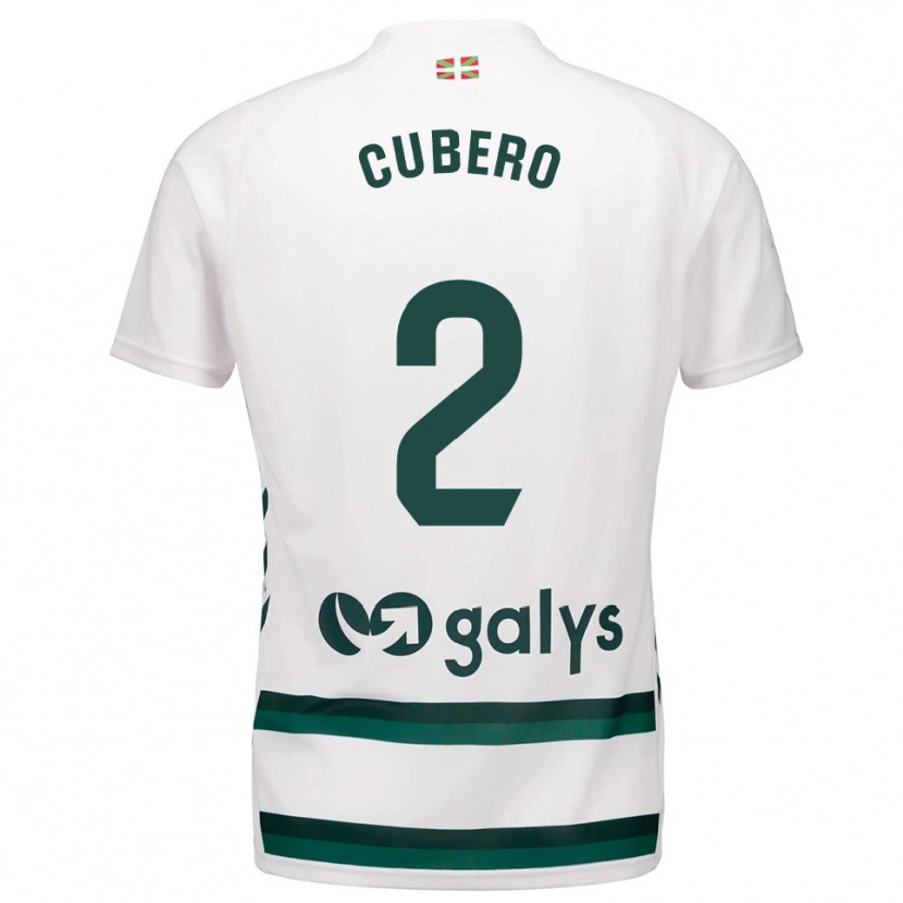 Danxen Dětské Sergio Cubero #2 Bílá Zelená Daleko Hráčské Dresy 2025/26 Dres