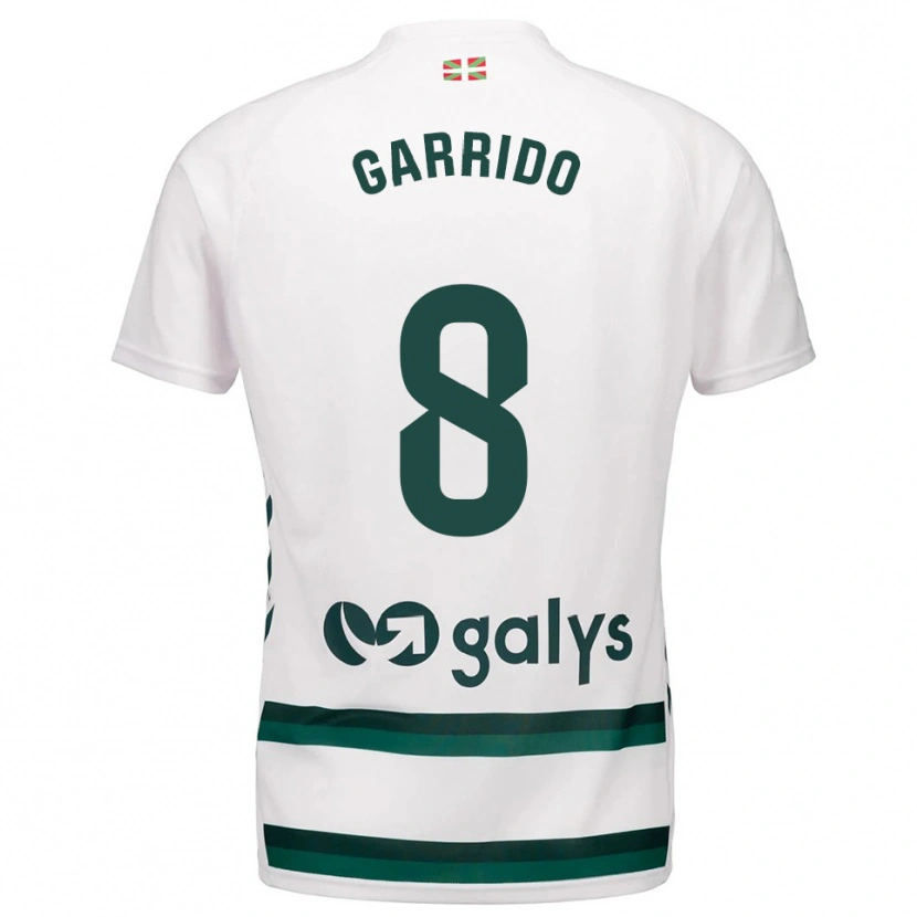 Danxen Dětské Aleix Garrido #8 Bílá Zelená Daleko Hráčské Dresy 2025/26 Dres