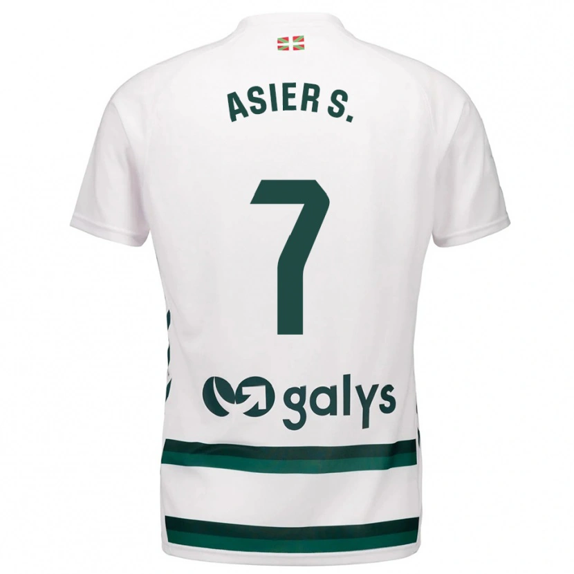 Danxen Dětské Asier Sánchez #7 Bílá Zelená Daleko Hráčské Dresy 2025/26 Dres