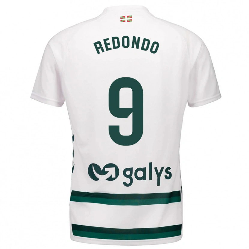 Danxen Dětské Ekaitz Redondo #9 Bílá Zelená Daleko Hráčské Dresy 2025/26 Dres