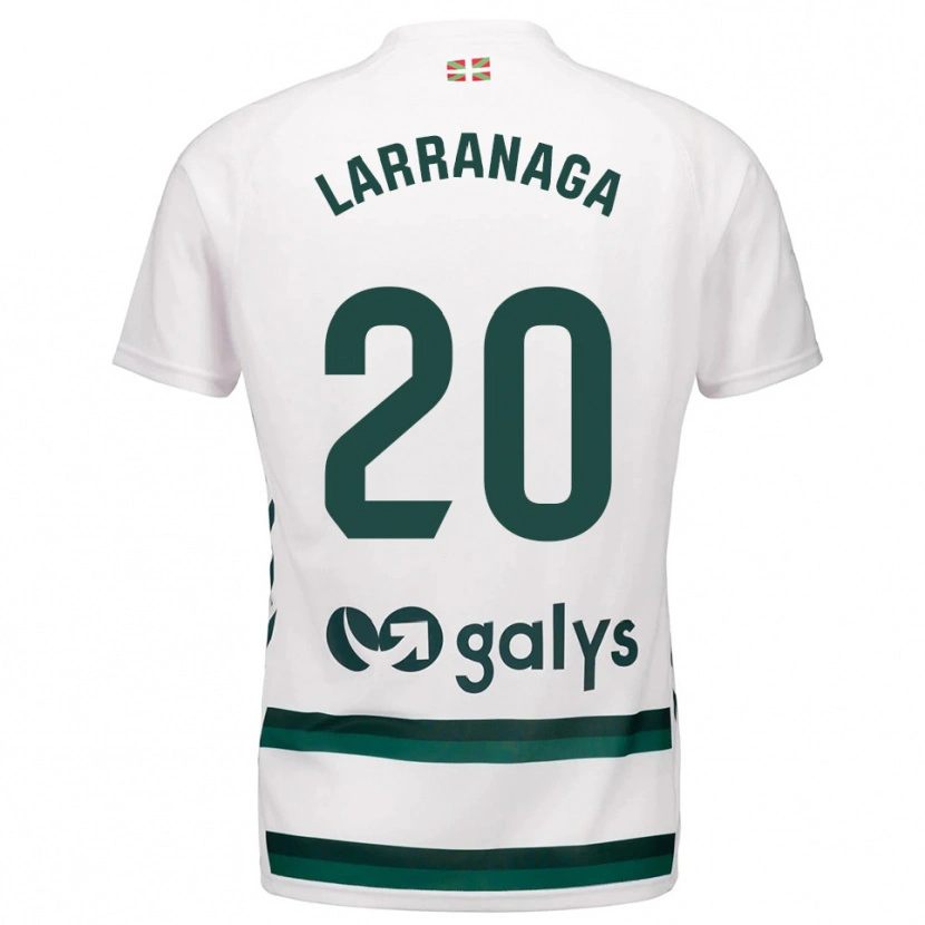 Danxen Dětské Aitor Larrañaga #20 Bílá Zelená Daleko Hráčské Dresy 2025/26 Dres