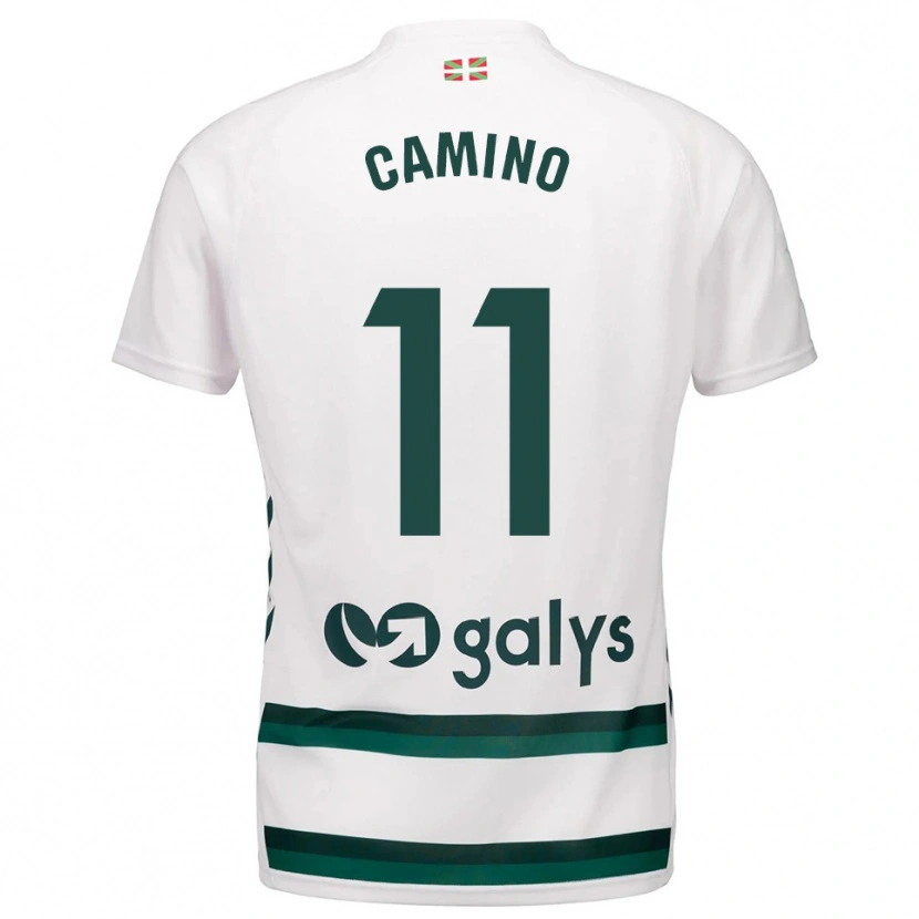 Danxen Dětské Laura Camino Fernández #11 Bílá Zelená Daleko Hráčské Dresy 2025/26 Dres