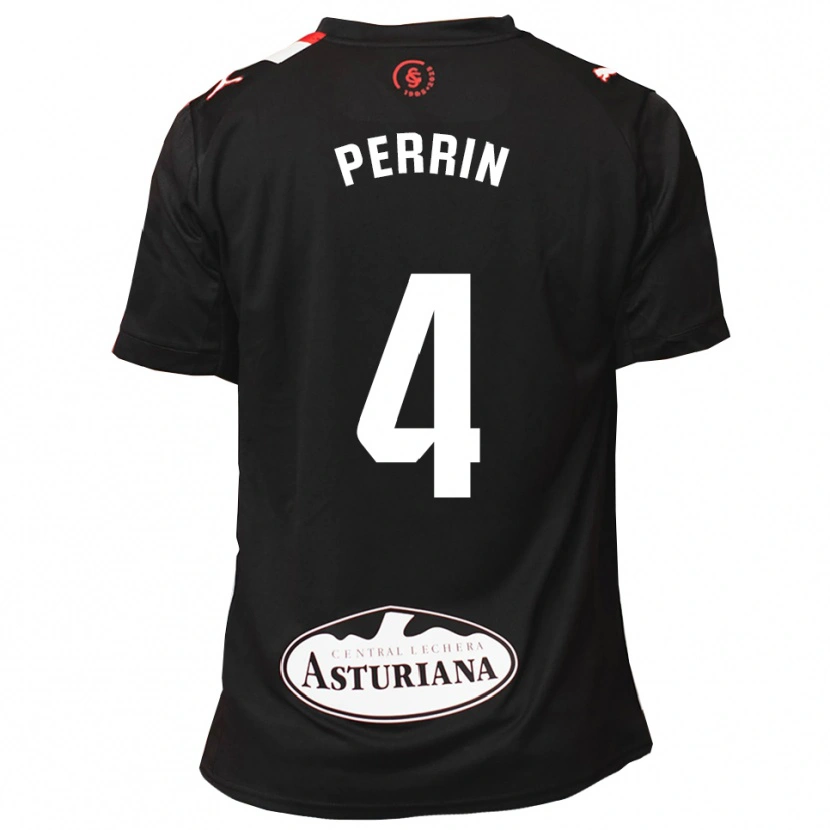 Danxen Dětské Lucas Perrin #4 Černá Bílá Daleko Hráčské Dresy 2025/26 Dres