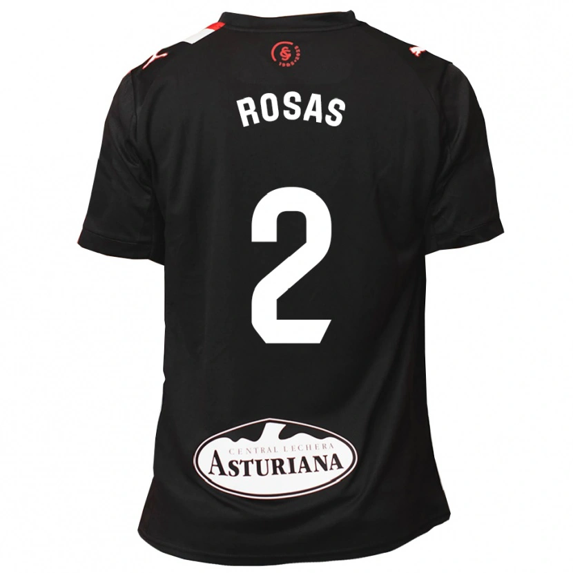 Danxen Dětské Guille Rosas #2 Černá Bílá Daleko Hráčské Dresy 2025/26 Dres
