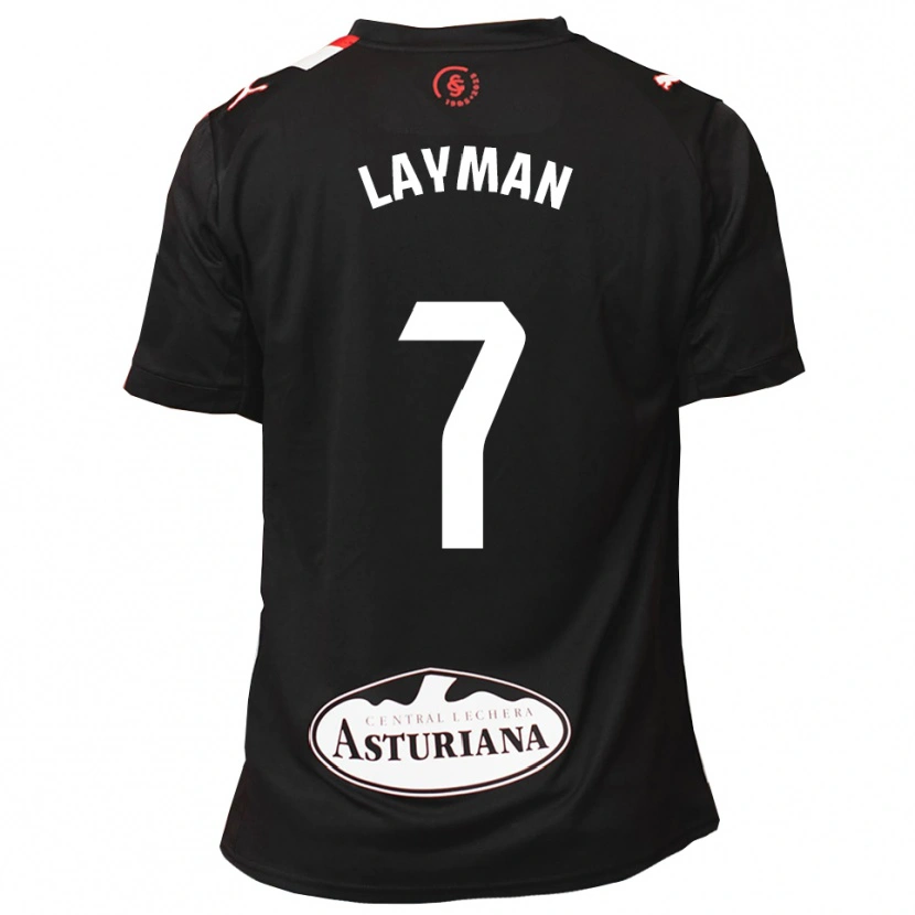 Danxen Dětské Jhon Layman #7 Černá Bílá Daleko Hráčské Dresy 2025/26 Dres