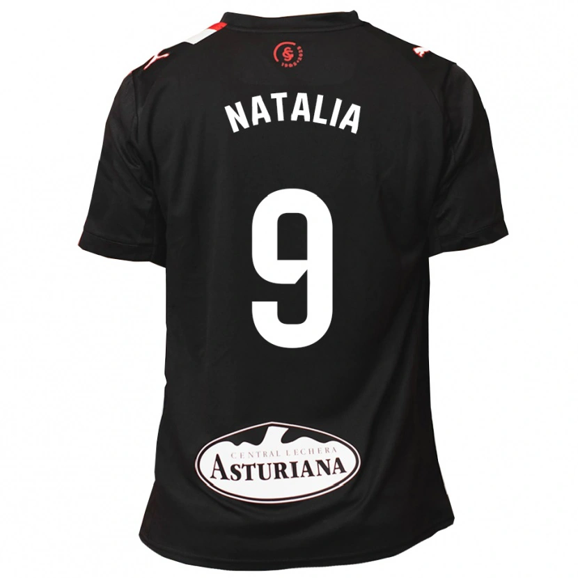 Danxen Dětské Natalia Sobero González #9 Černá Bílá Daleko Hráčské Dresy 2025/26 Dres