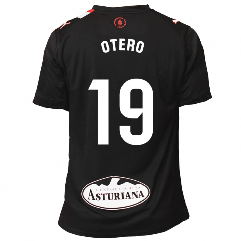 Danxen Dětské Juan Otero #19 Černá Bílá Daleko Hráčské Dresy 2025/26 Dres
