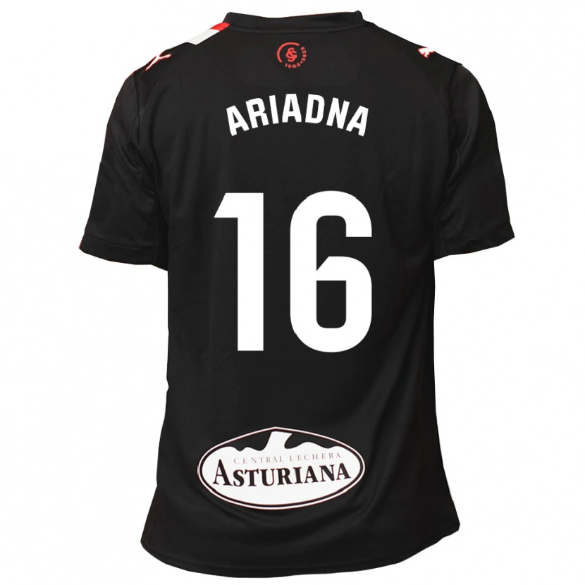 Danxen Dětské Ariadna González Canteli #16 Černá Bílá Daleko Hráčské Dresy 2025/26 Dres