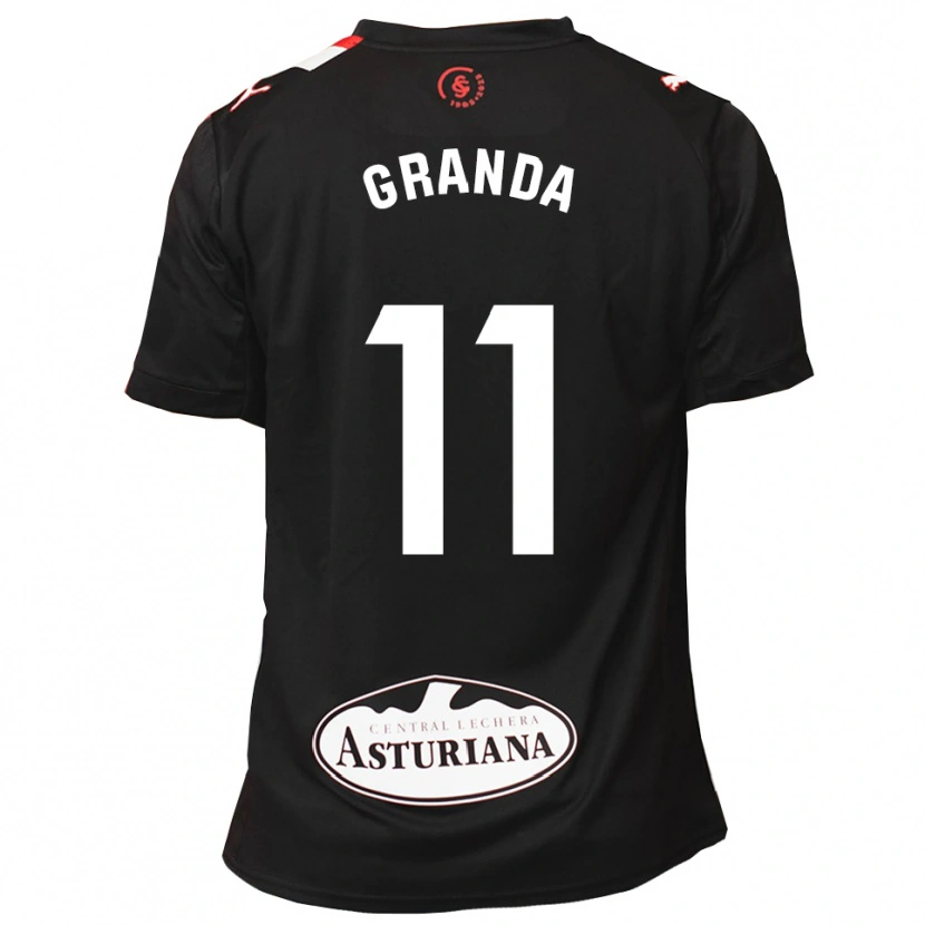 Danxen Dětské Lucía Granda Ibañez #11 Černá Bílá Daleko Hráčské Dresy 2025/26 Dres