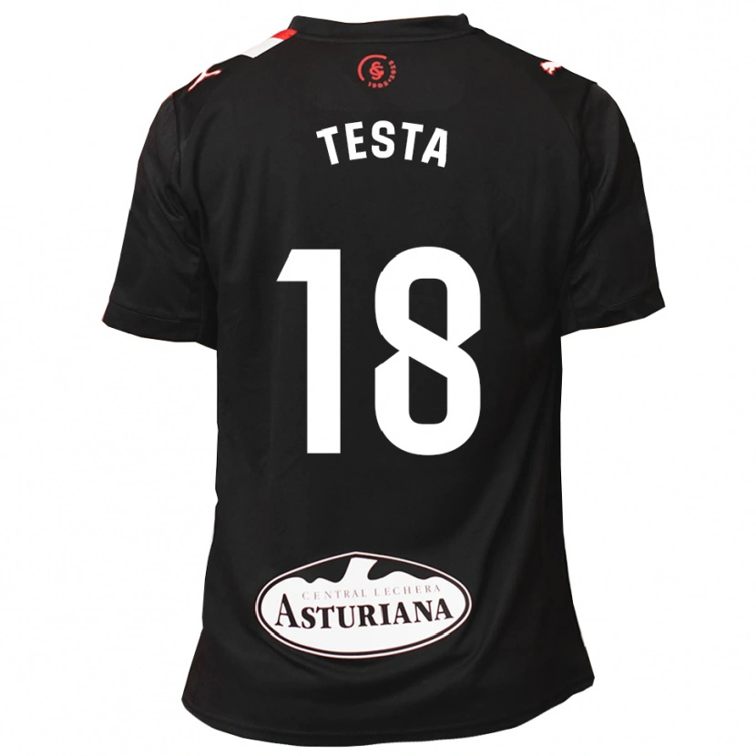 Danxen Dětské Laura Testa Roca #18 Černá Bílá Daleko Hráčské Dresy 2025/26 Dres