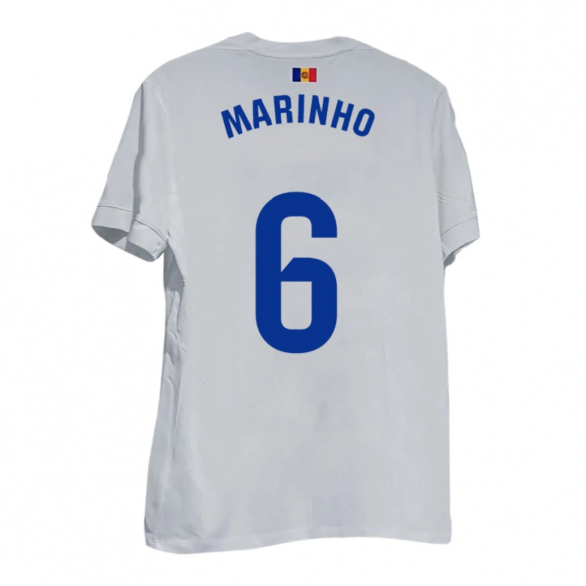 Danxen Dětské Tozé Marinho #6 Bílá Modrá Žlutá Daleko Hráčské Dresy 2025/26 Dres