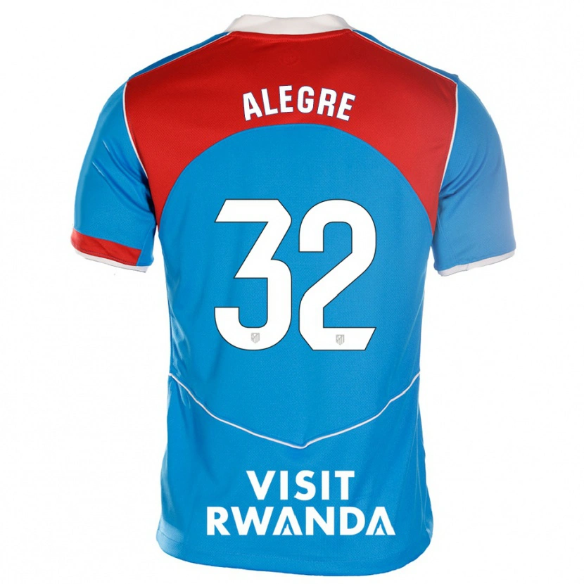 Danxen Dětské Juan Alegre #32 Modrá Bílá Třetí Hráčské Dresy 2025/26 Dres