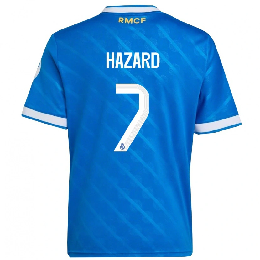 Danxen Dětské Eden Hazard #7 Modrá Bílá Třetí Hráčské Dresy 2025/26 Dres